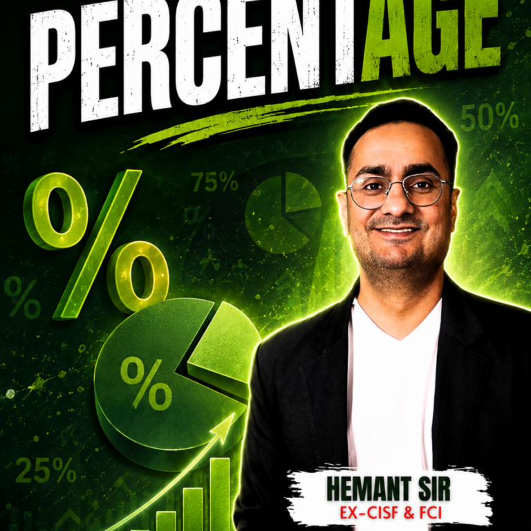 PERCENTAGE | BY RAJ SIR