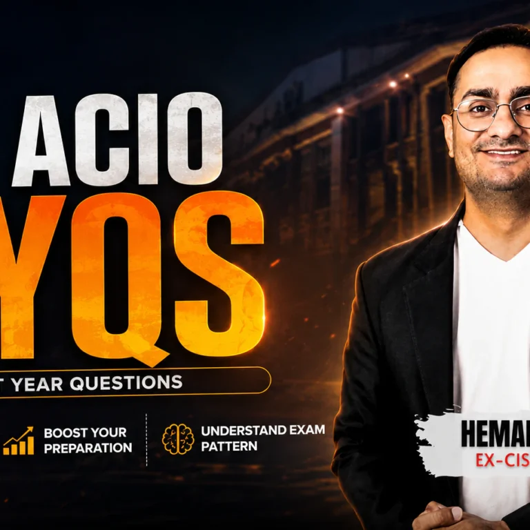 IB ACIO – PYQ 2025