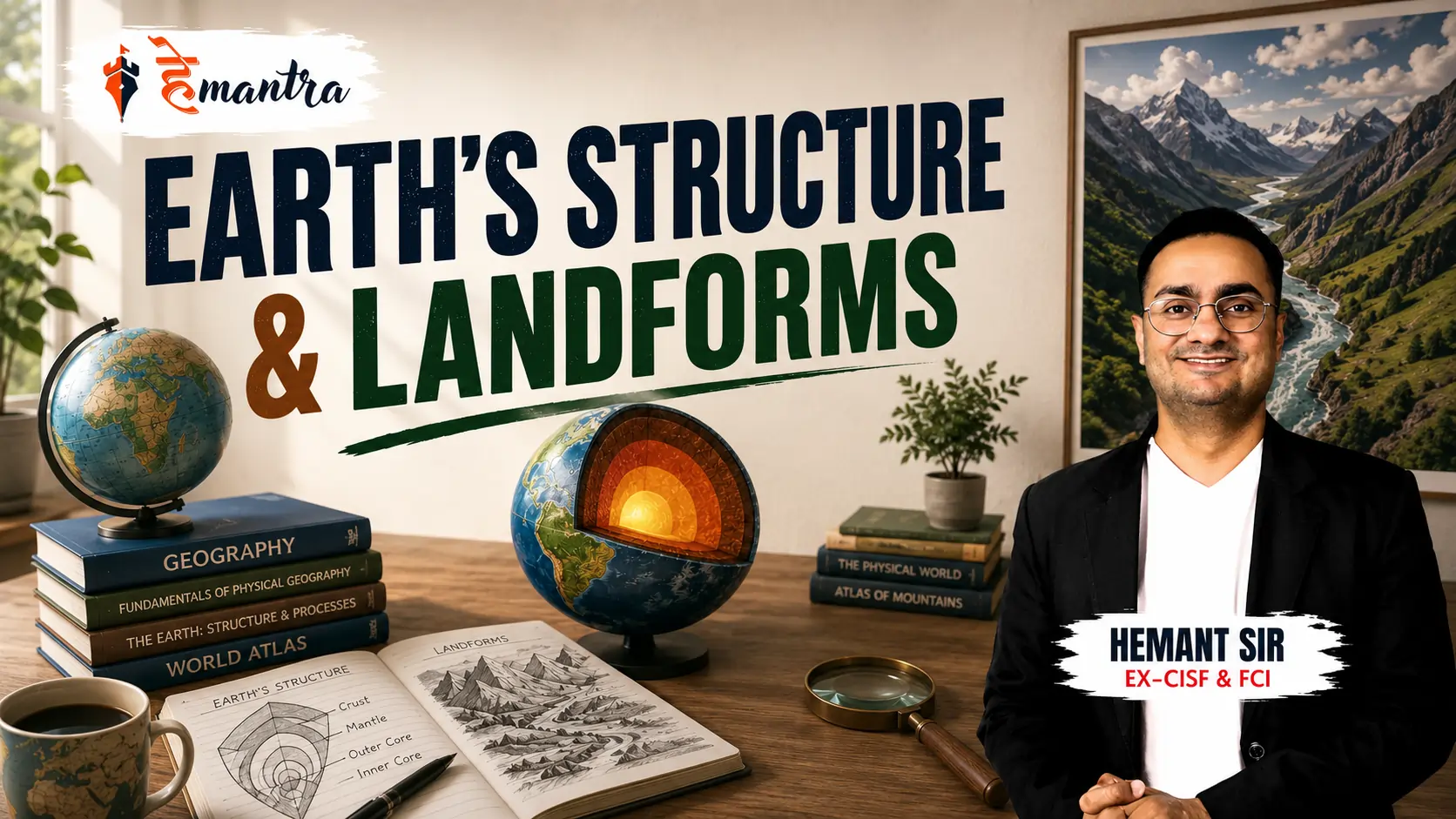 EARTH’S STRUCTURE & LANDFORMS | BY SHANKAR SIR