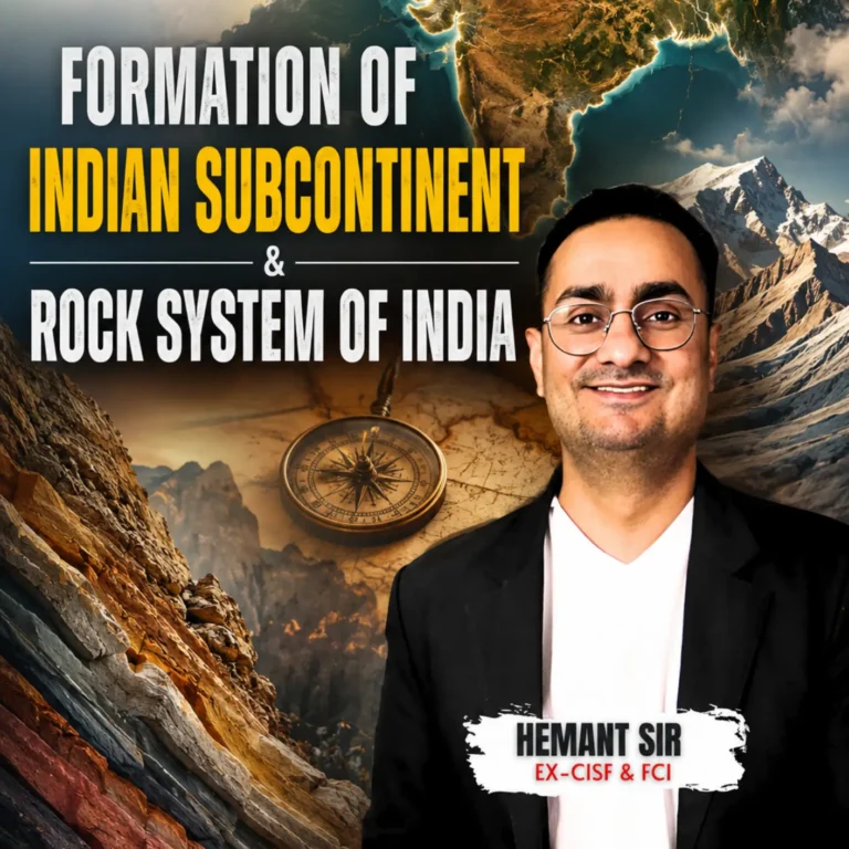 FORMATION OF INDIAN SUBCONTINENT & ROCK SYSTEM OF INDIA | BY SHANKAR SIR