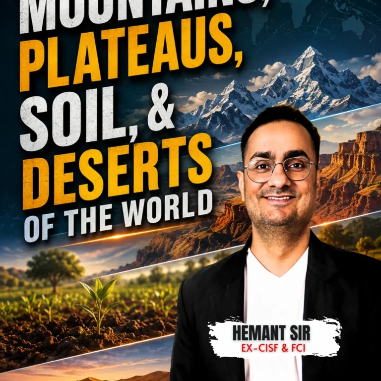 MOUNTAINS,PLATEAUS,SOIL,& DESERTS OF THE WORLD | BY HEMANT SIR