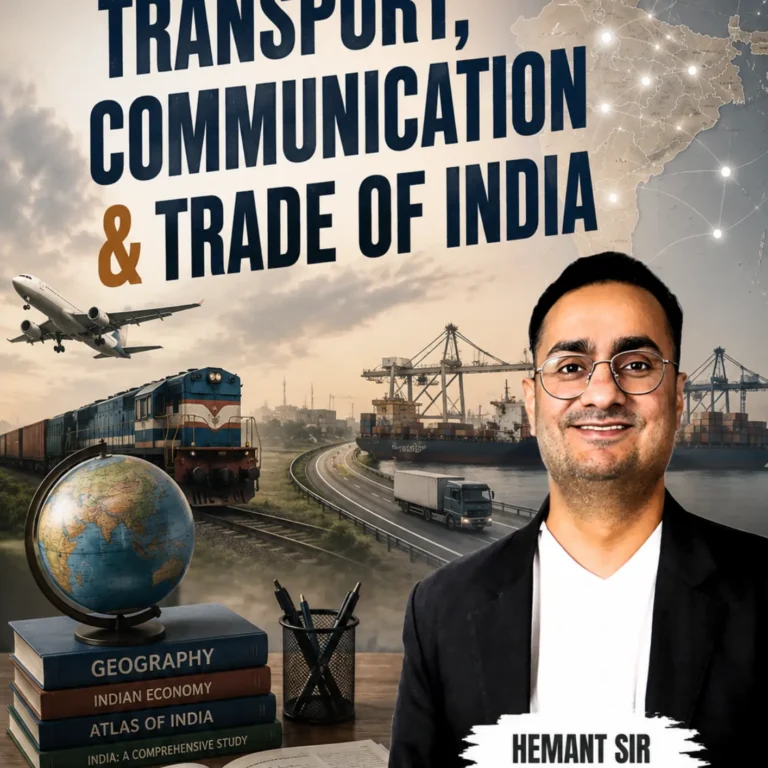 TRANSPORT, COMMUNICATION & TRADE OF INDIA | BY SHANKAR
