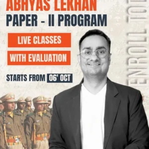 UPSC CAPF 2026 Abhyas Lekhan Paper II Program by Hemant Sir featuring live classes, answer writing practice and personalized evaluation.