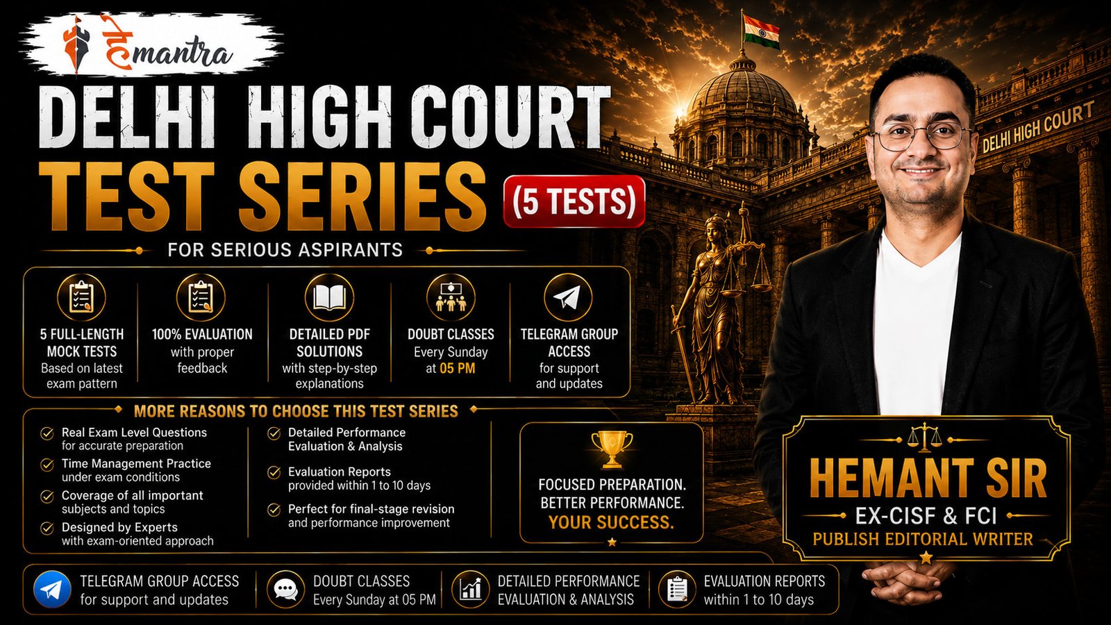 Delhi High Court Test Series (5 Tests)