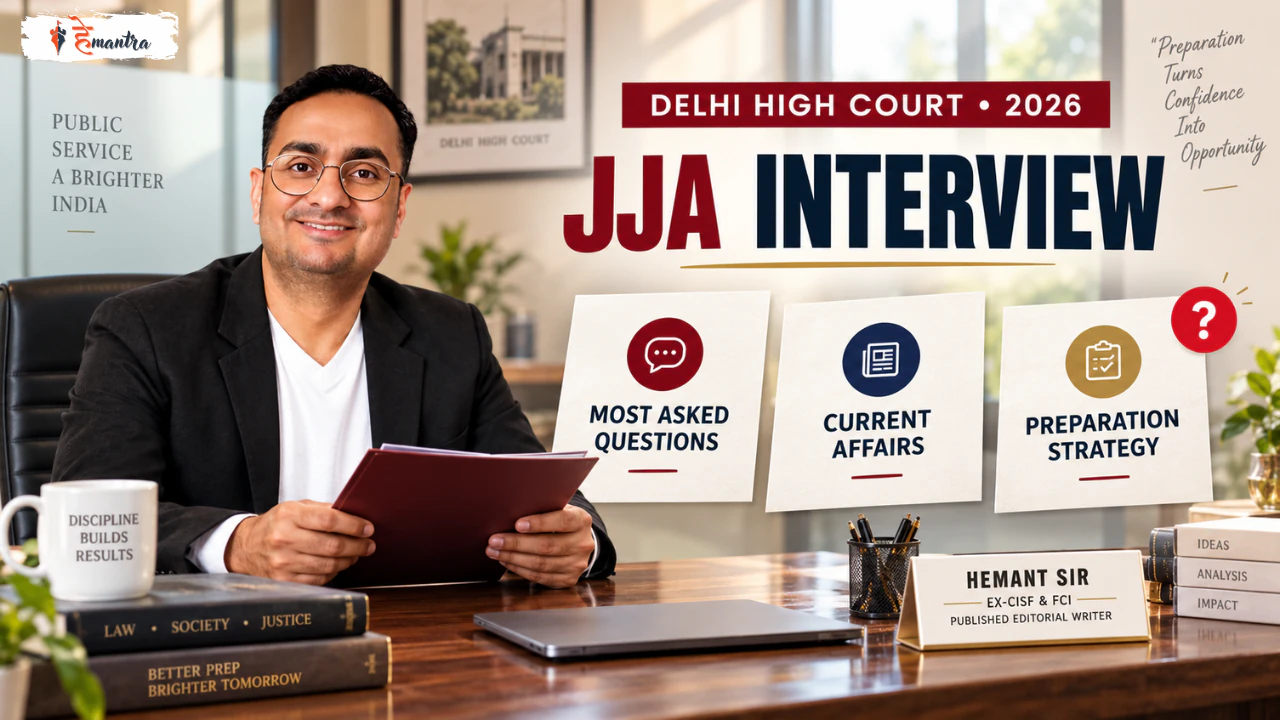 Delhi High Court JJA Interview 2026 preparation